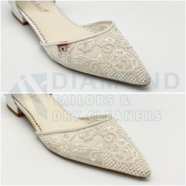 Ladies Wedding Shoe Cleaned